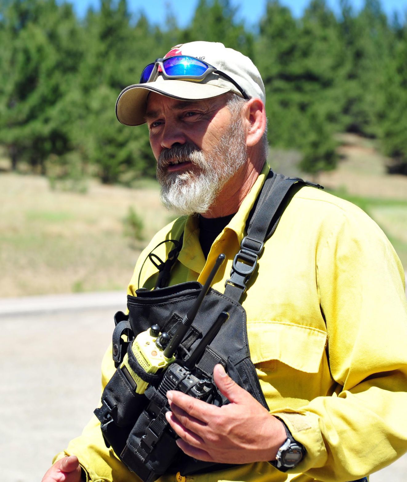 Rocky Infanger, chief of Wolf Creek-Craig Volunteer Fire Department